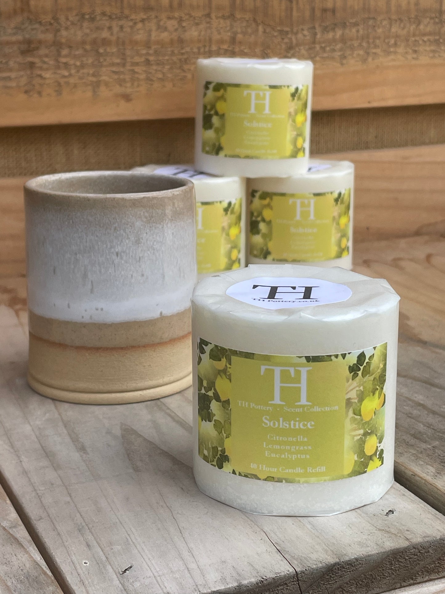 Candle Pot and Solstice Candle Refill