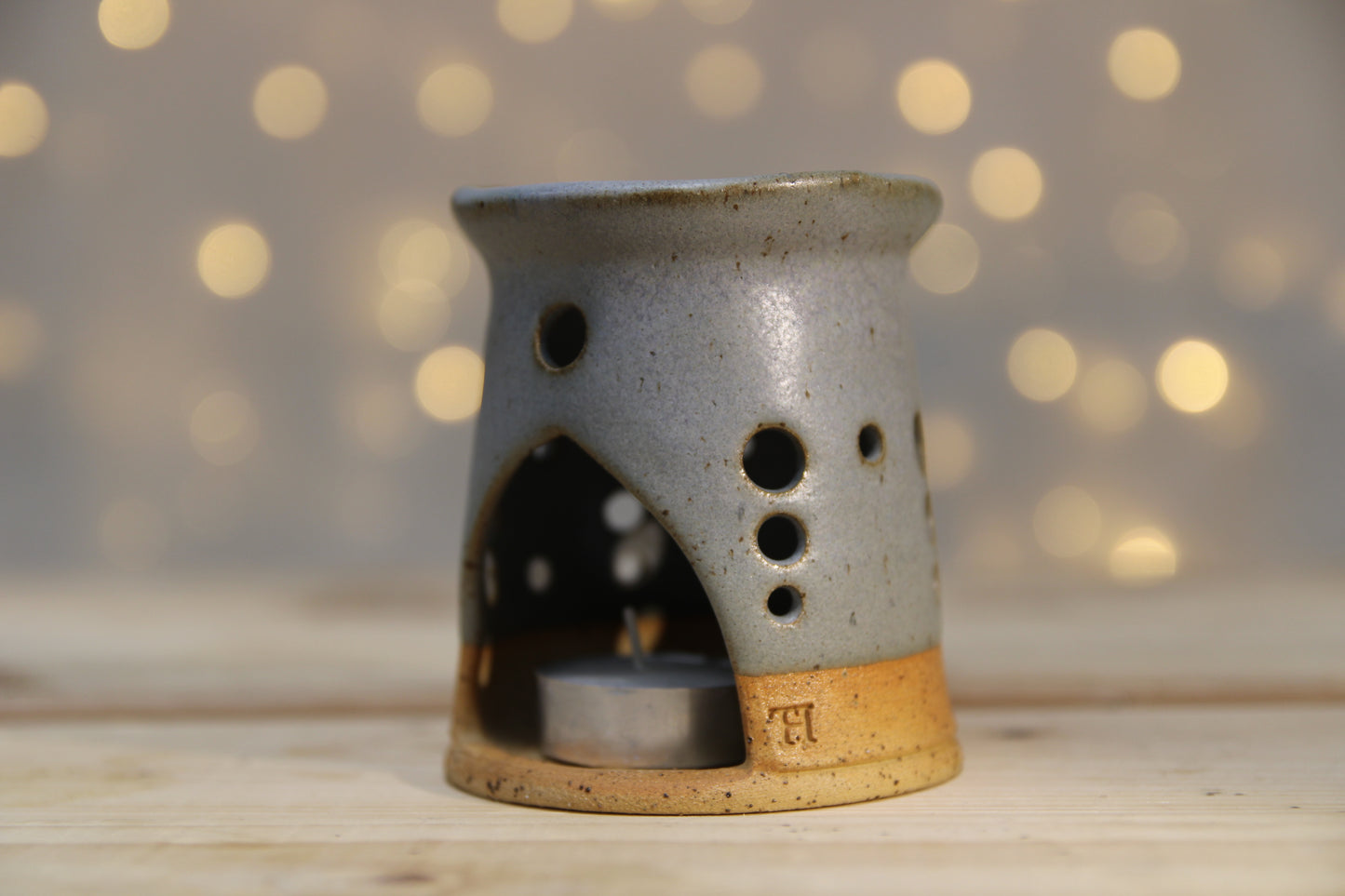 Wax Melt Burner - Marble Blue