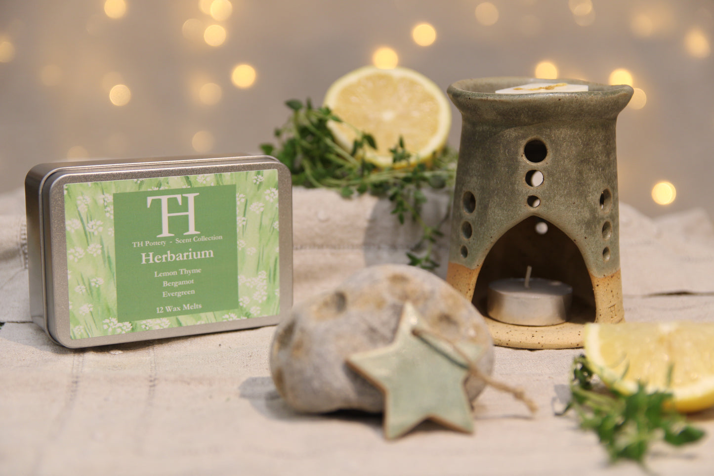 Wax Melt Burner - Sage Green
