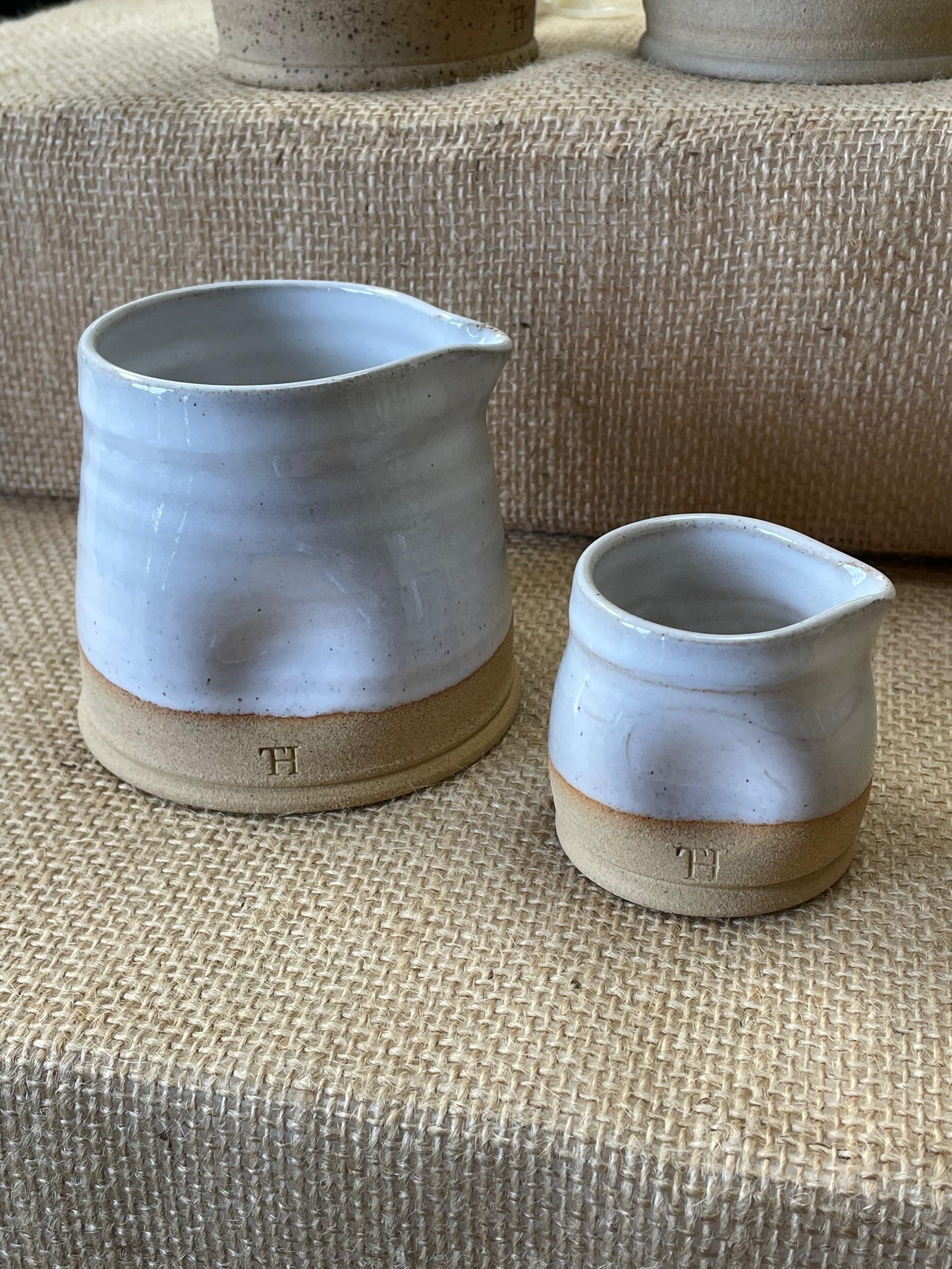 White Pinch Jug