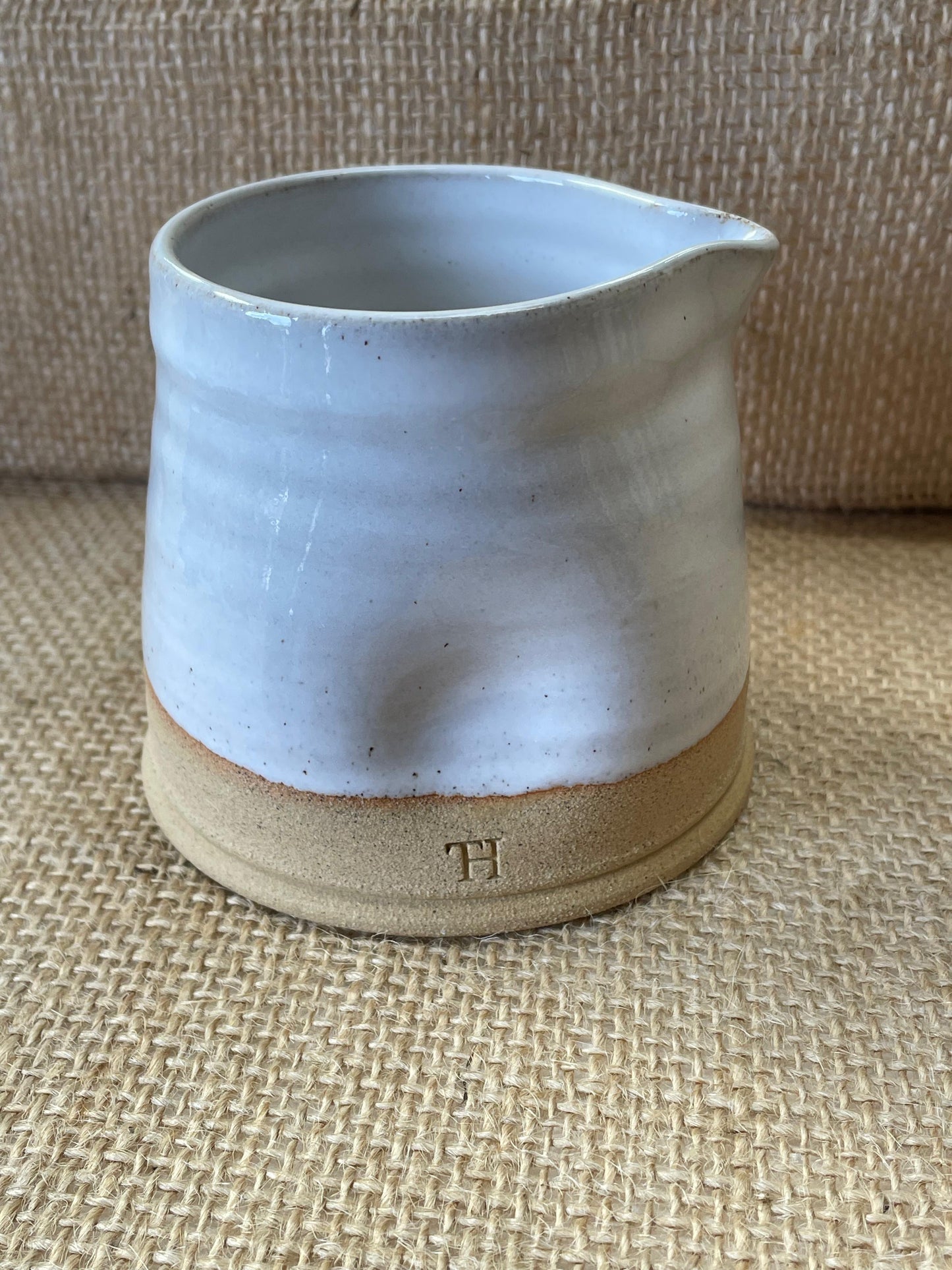 White Pinch Jug